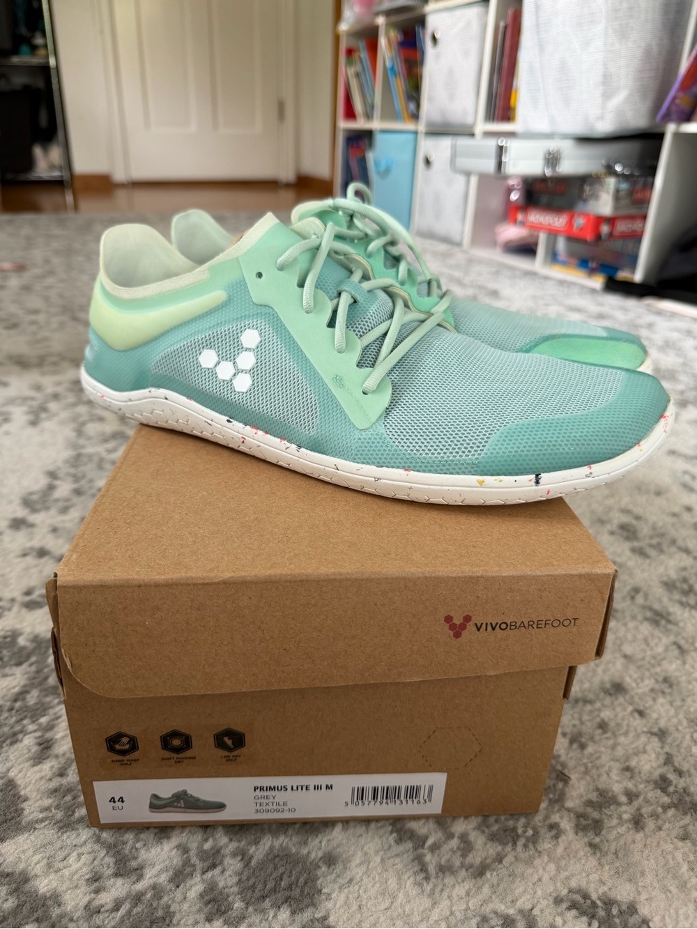 Vivo Barefoot Mint Green Men's Athletic Shoes Primus Lite III 44EU